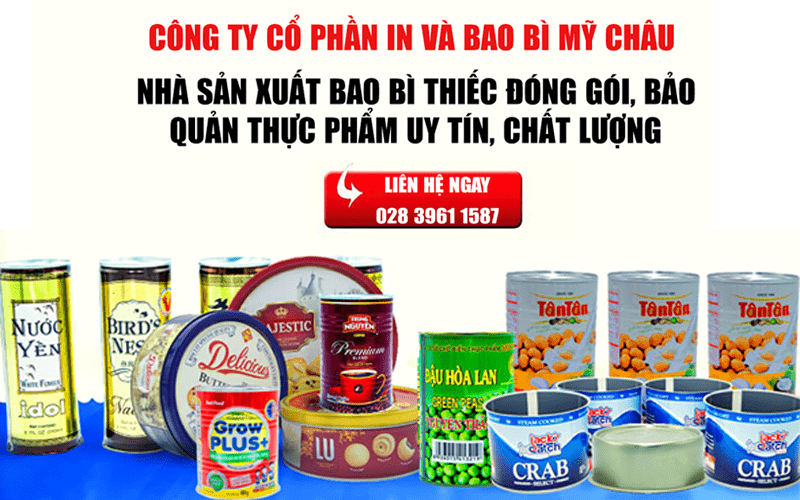 công ty sản xuất hộp thiếc đựng thực phẩm 